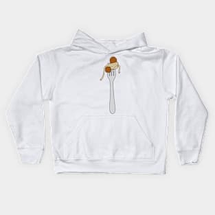 Spaghetti Fork Kids Hoodie